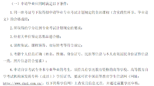 四川省2022年上半年自考畢業(yè)申請時間及條件-1